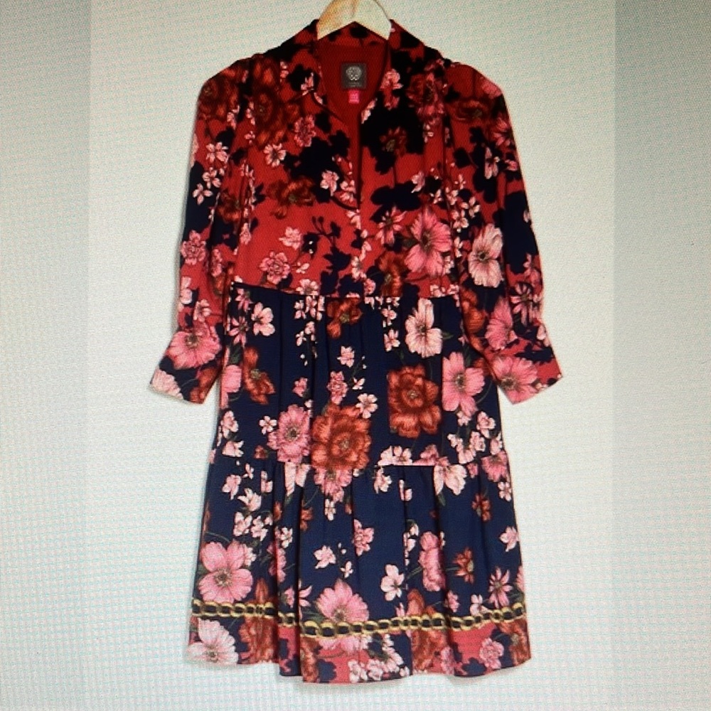 Vince Camuto Persimmon Long Sleeve Dress Size 6